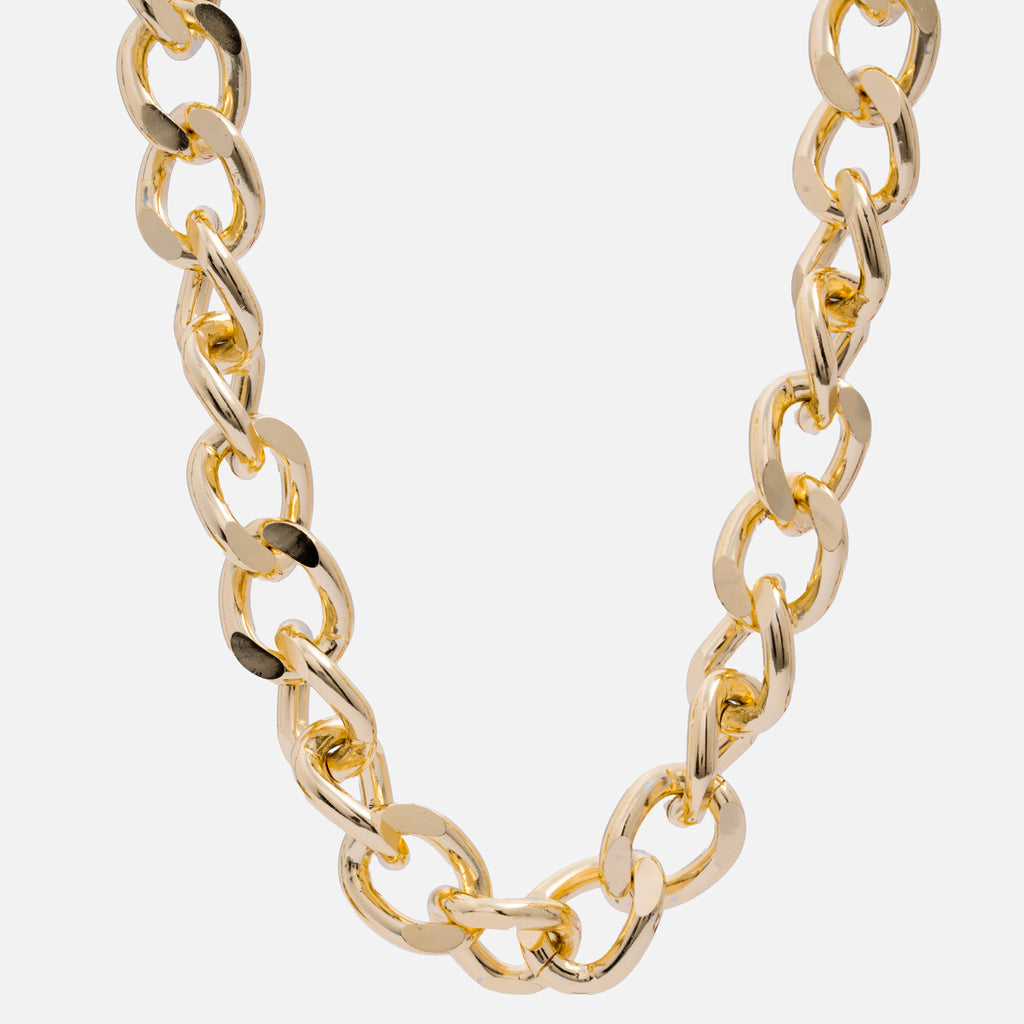 Bold 18K gold plated chunky chain necklace