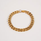 Chunky gold plated stainless steel bracelet
