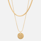 Waterproof gold pendant necklace for women