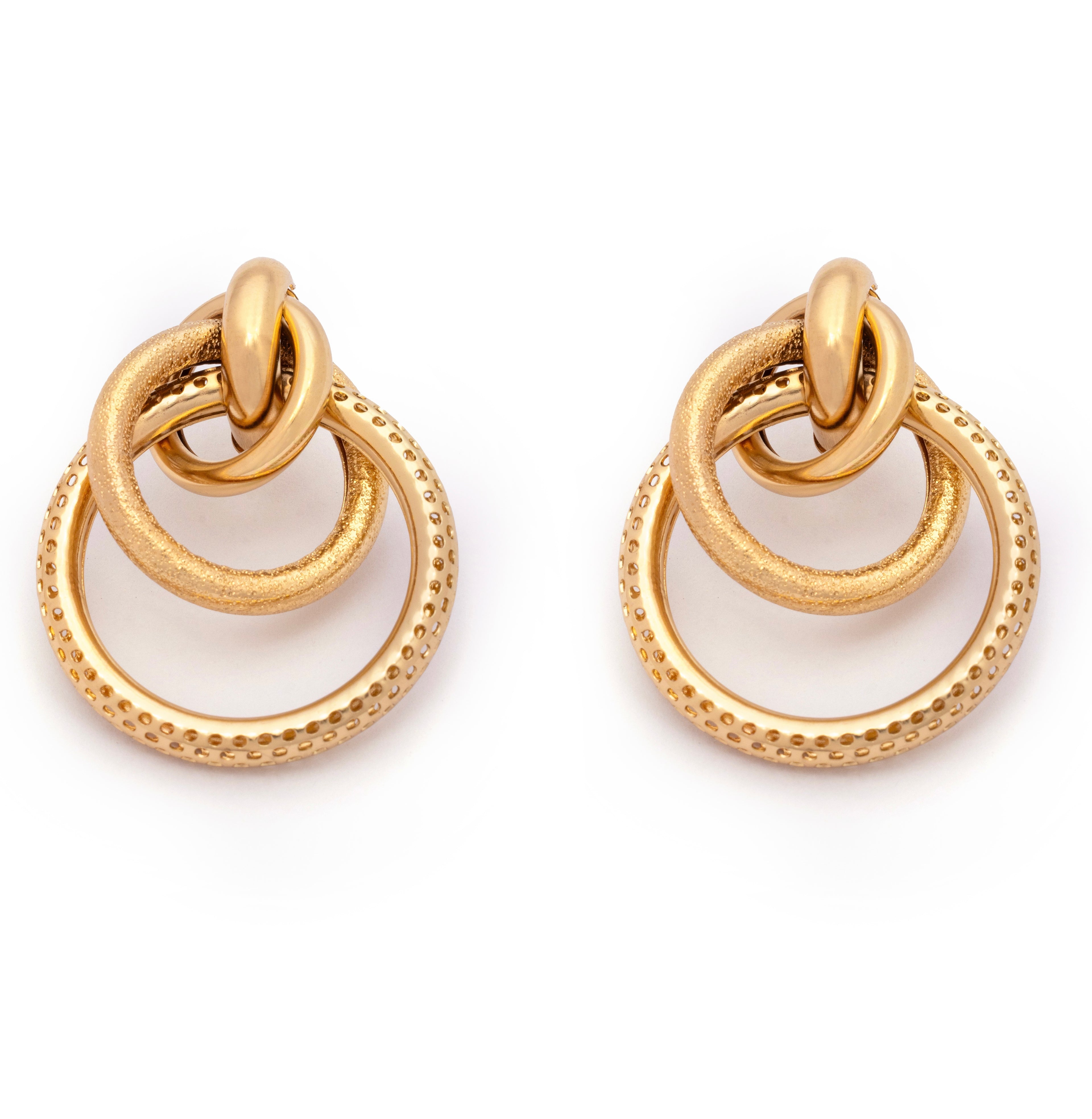 Waterproof tarnish free statement earrings
