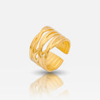  Waterproof tarnish free statement ring
