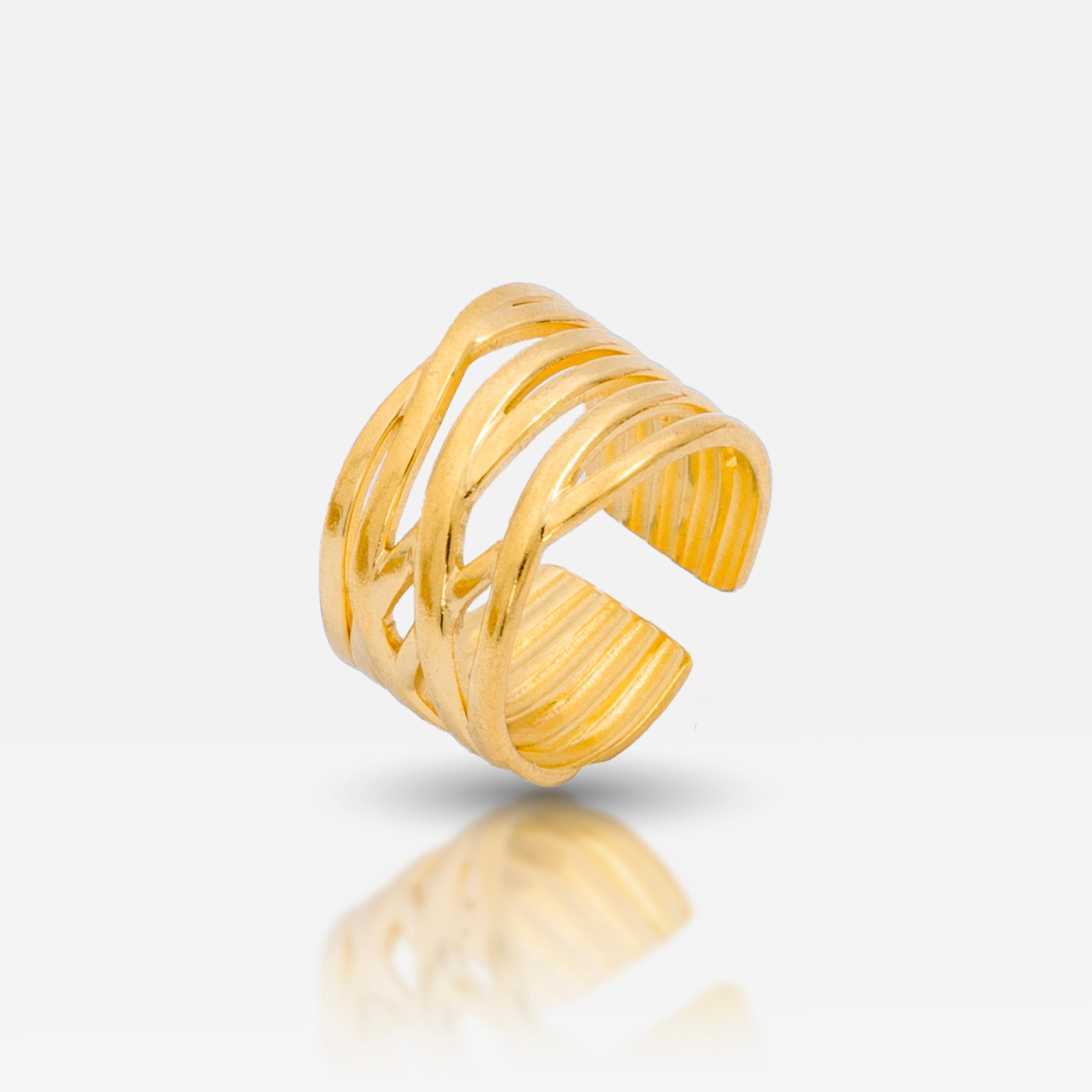  Waterproof tarnish free statement ring
