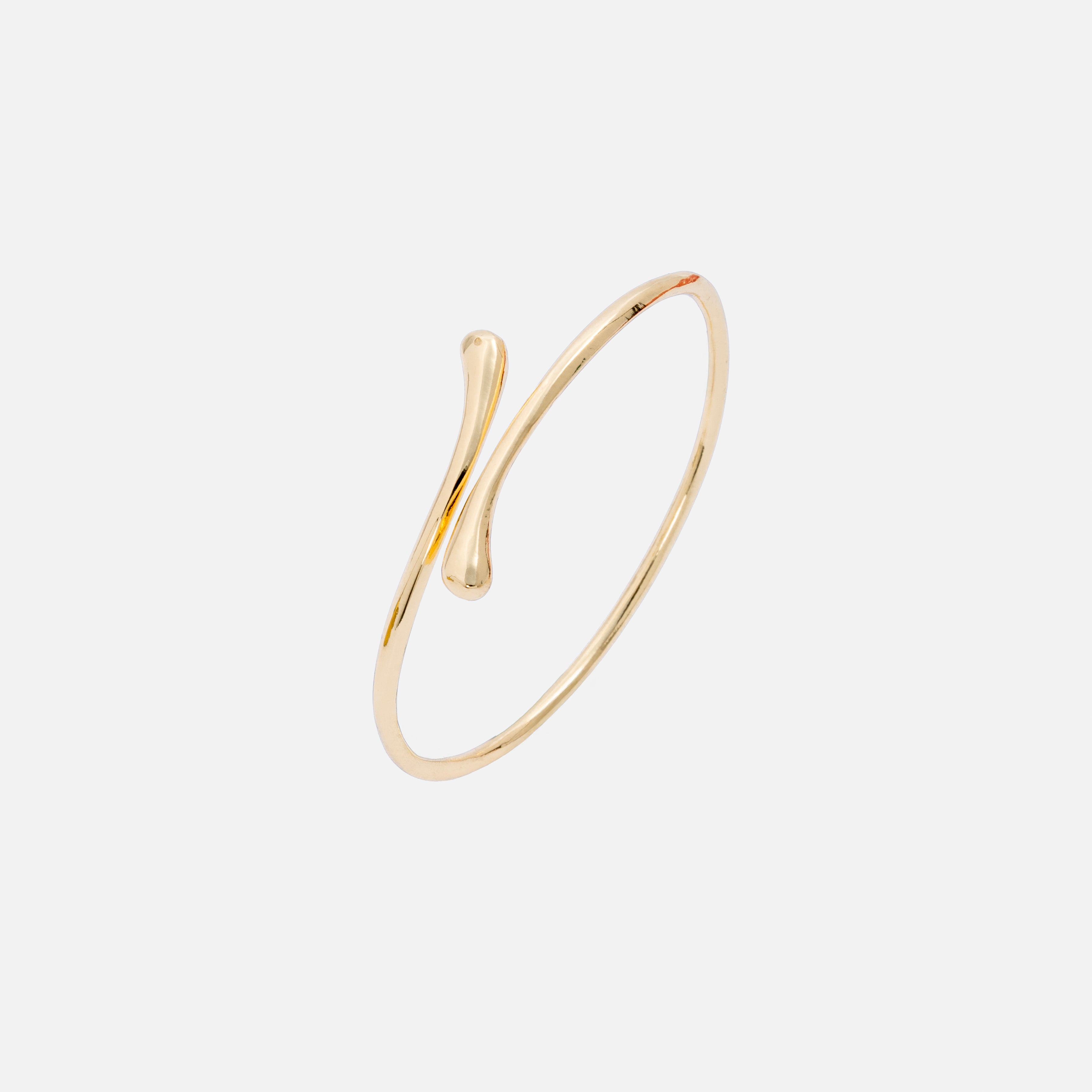  Waterproof tarnish free open bangle
