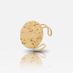  Waterproof tarnish free round gold ring
