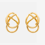 Waterproof tarnish free knot earrings
