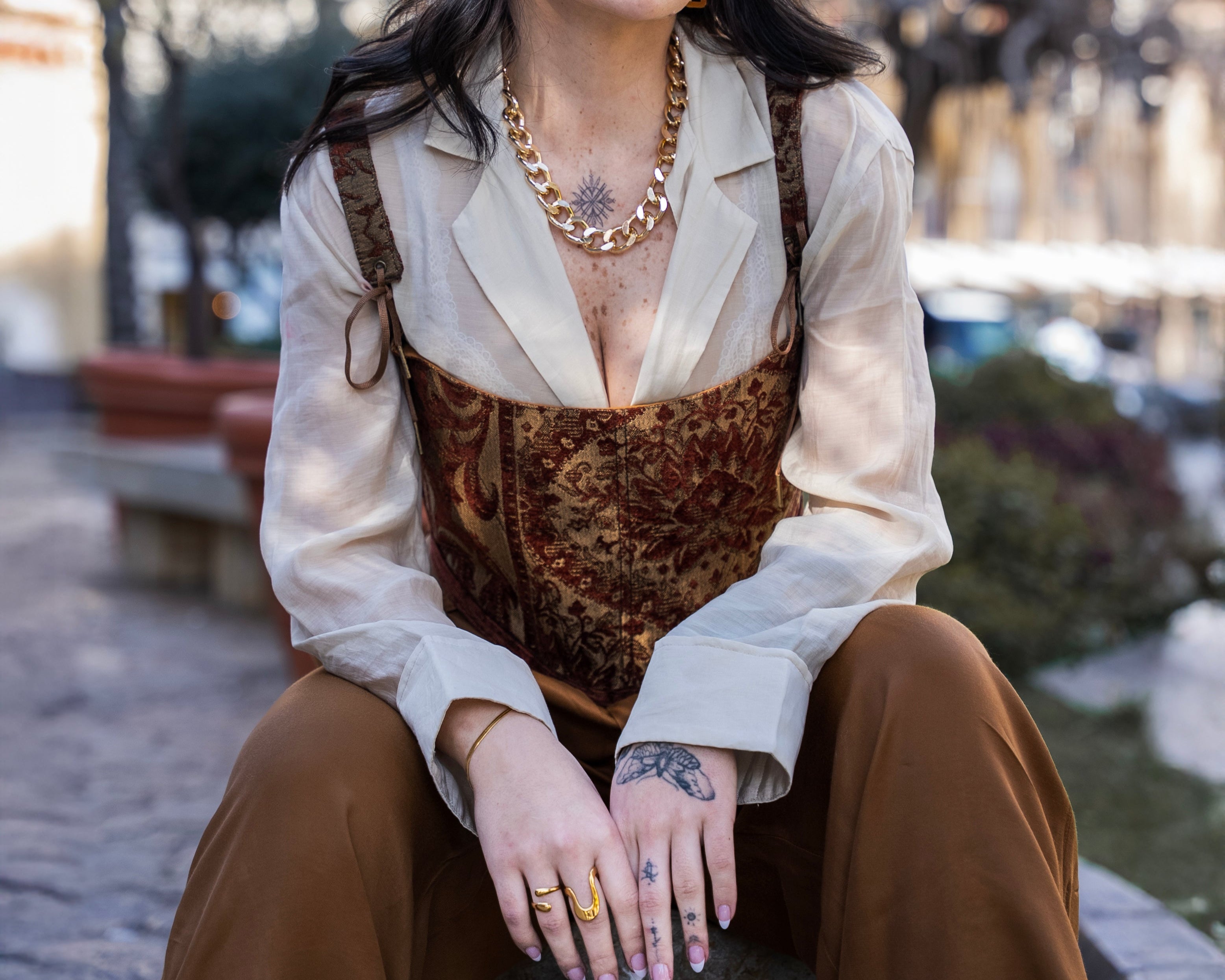 Waterproof luxury gold chain necklace for women
